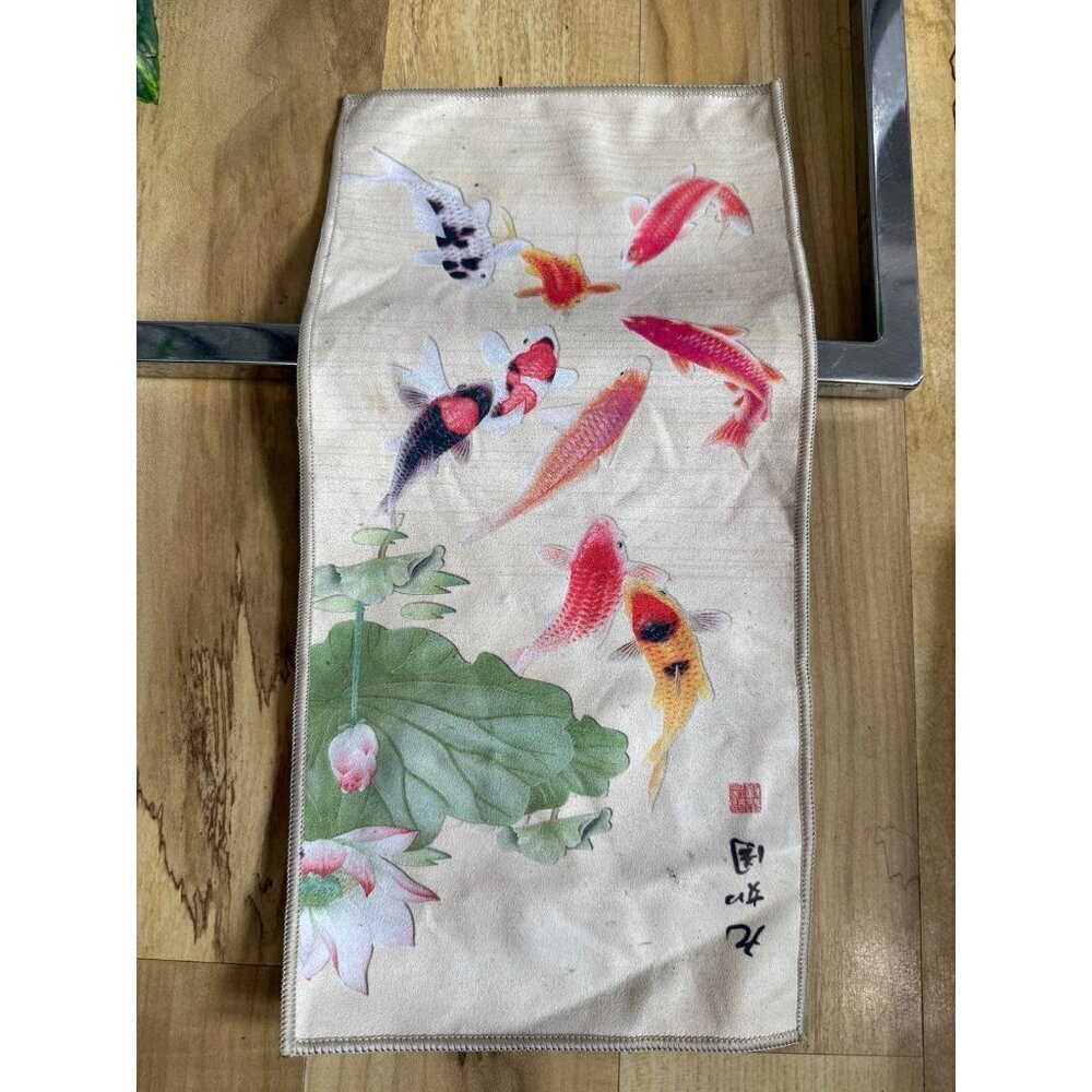 Koi Fish Print Microfiber Cloth – Decorative Cleaning Towel